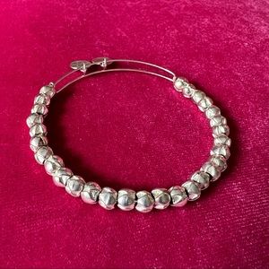 Alex and Ani Silver Beaded Expandable Bracelet
